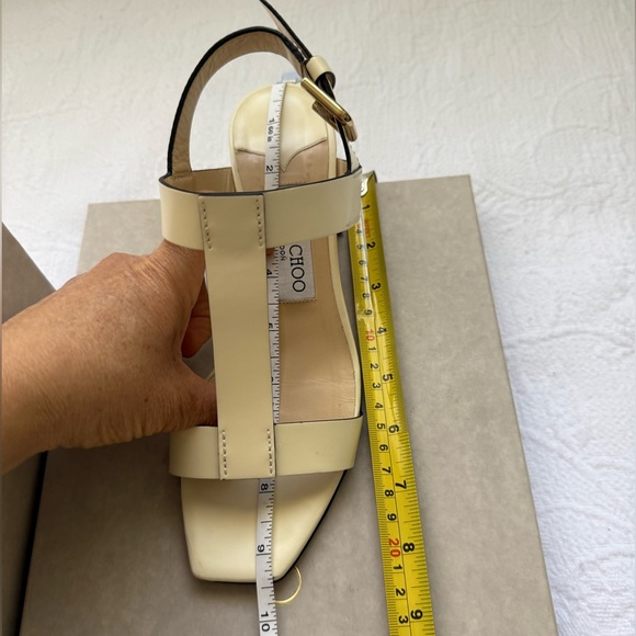 Jimmy Choo Jin Square Toe Sandals 45 mm size 37. - Picture 17 of 17